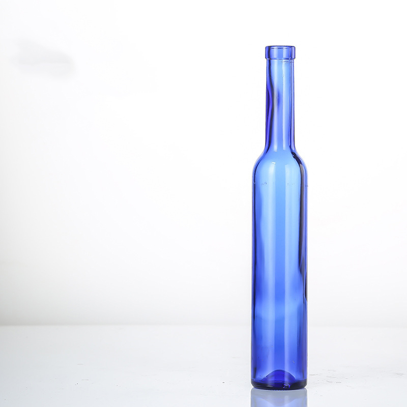 Botellas de vino de vidrio delgado de 200 ml 375 ml en diferentes colores