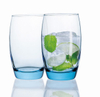 Tazas de agua potable de vidrio de colores con el logotipo de Cutsom 310ml