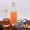 Botellas de licor de vidrio de diseño personalizado para whisky de vodka