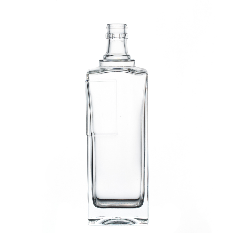 Botellas de licor de bebidas de alta calidad de vidrio de 500 ml con tapas de corcho