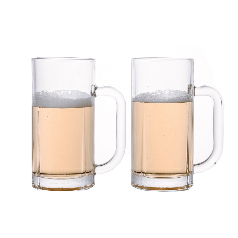 Tazas de consumición de cristal reutilizables de 350ml para la cerveza del jugo de la leche del café